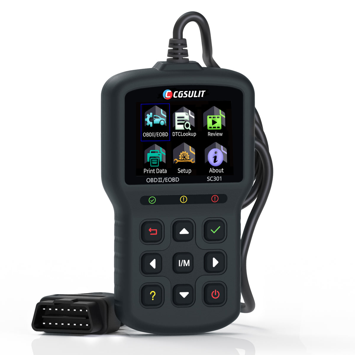 CGsulit SC301 CAN OBDII/EOBD Code Reader Engine Tool for I/M and