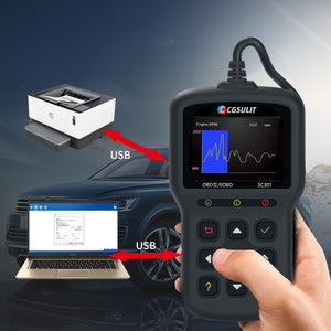 CGSULIT SC301 Car OBDII/EOBD Code Reader Scanner Support PID Graph Display