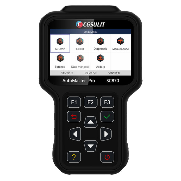 CGSULIT Full Function OBD2 Scanner, 2021 New SC870 All Systems Universal Code Reader with Special Functions EPB Oil Light Reset Service